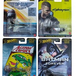 HOT WHEELS POP CULTURE ASSORTMENT SET OF 4 CARS